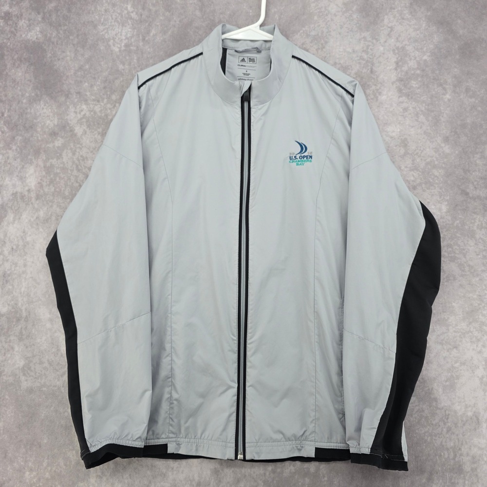 Adidas Golf ClimaProof Jacket Mens Small 2015 US Open Chambers Bay Gray